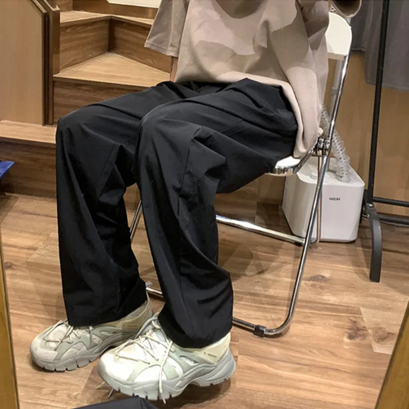 Men Cargo Pants Retro Classic Men's Summer Thin Casual Working Pants Loose