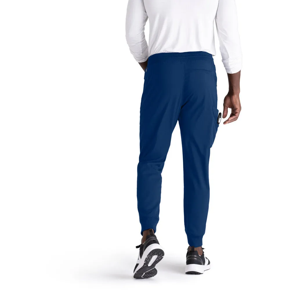 Men's Murphy Jogger Scrub Pant - Greys Anatomy Spandex Stretch Collection / Color - Indigo / Fit - Regular / Sizes - XS, S, M, L, XL, 2XL, 3XL by Barco Uniforms