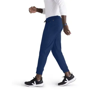 Men's Murphy Jogger Scrub Pant - Greys Anatomy Spandex Stretch Collection / Color - Indigo / Fit - Regular / Sizes - XS, S, M, L, XL, 2XL, 3XL by Barco Uniforms