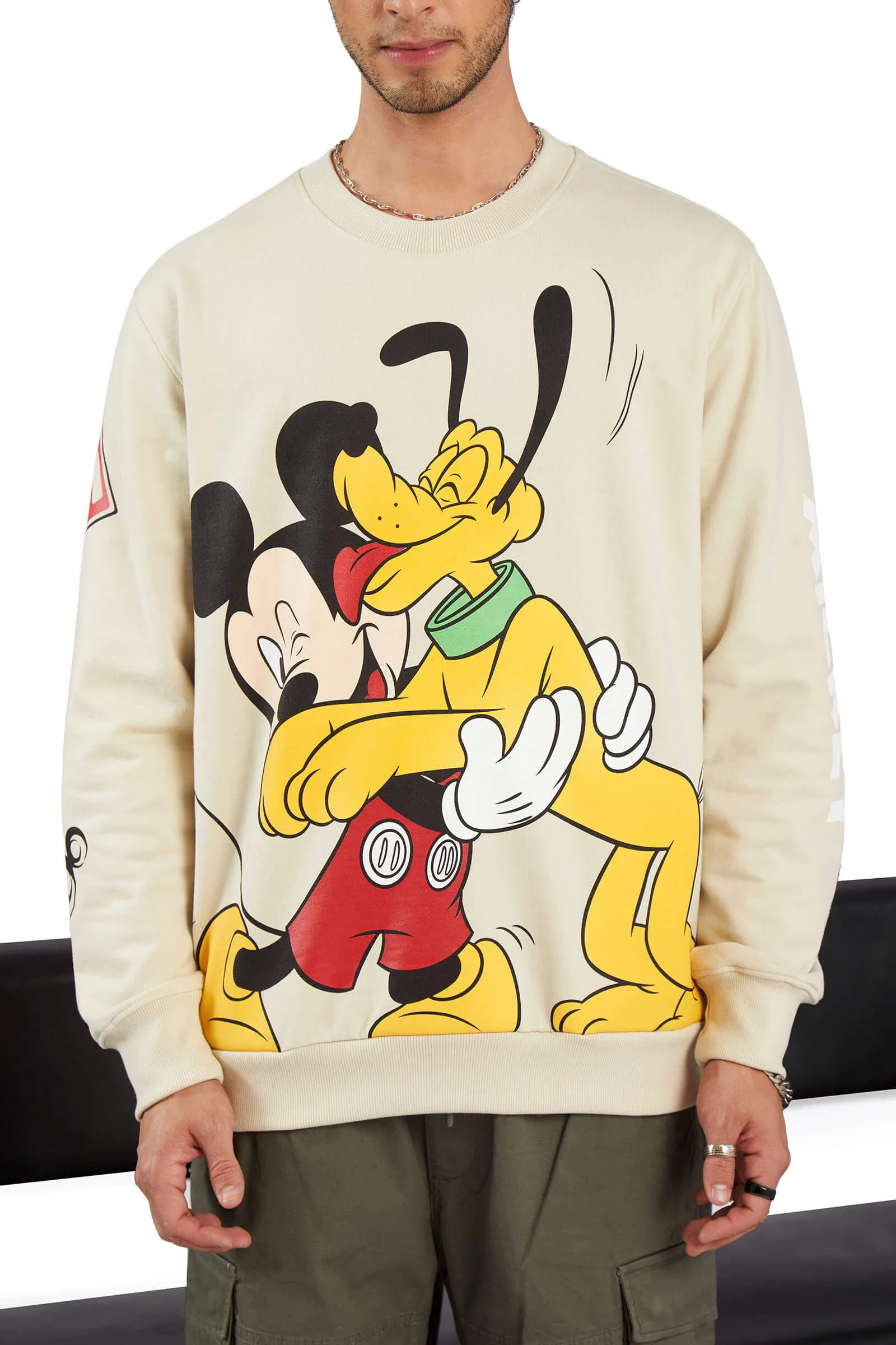 Mickey & Pluto Oversized Sweatshirt