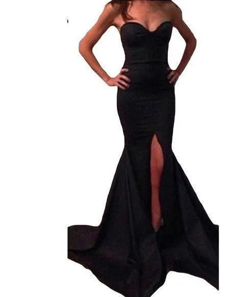 Missord wrapped chest asymmetric maxi dress party dress FT1683