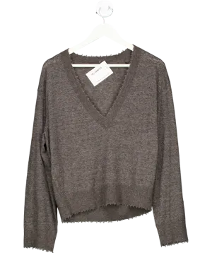 Mo & Co Grey Sparkle Blouse UK M