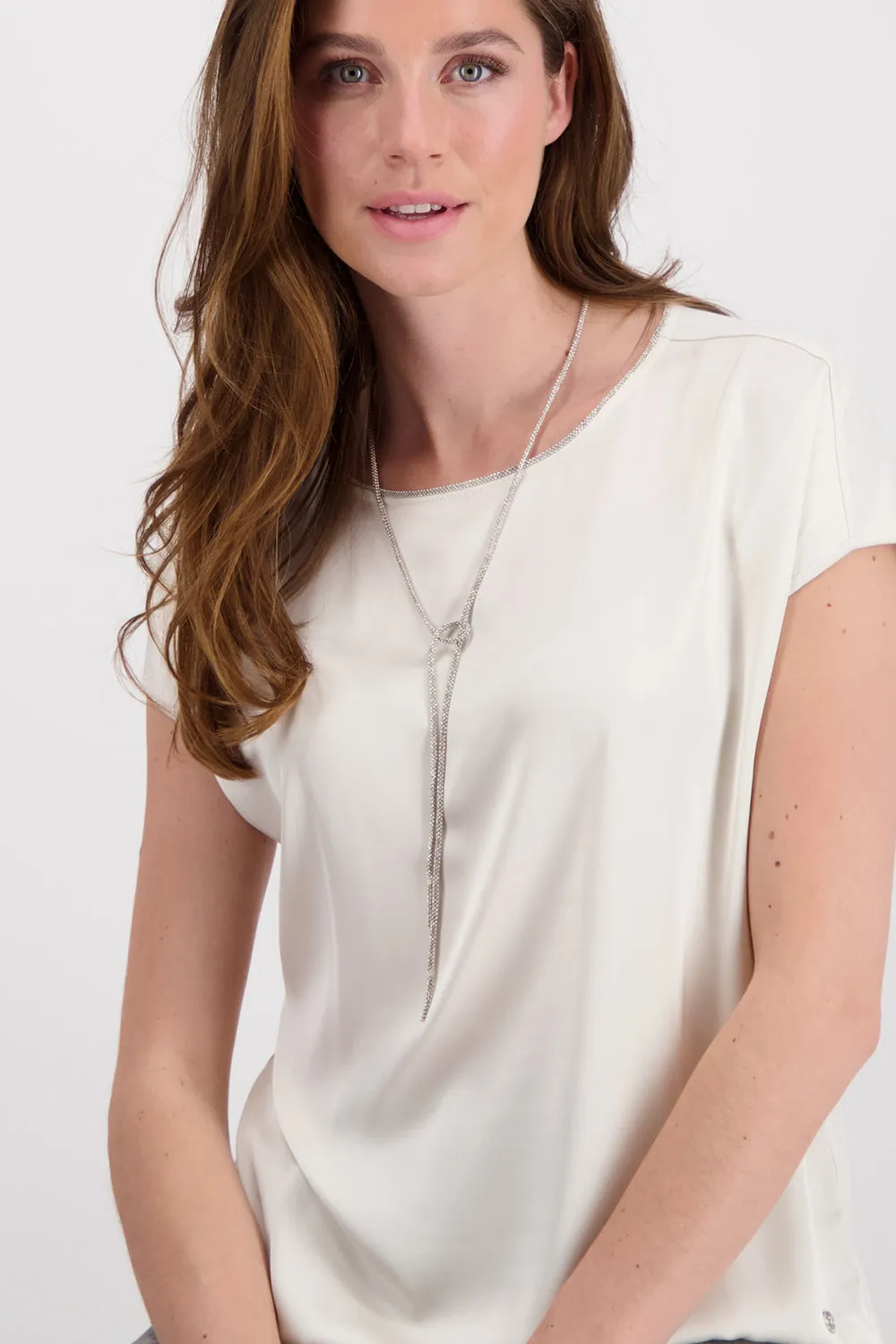 Monari Jersey Blouse with Embellishment M807008