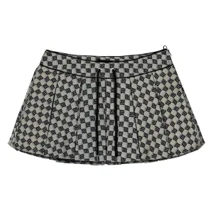 Monogram Jacquard Canvas Mini Skirt
