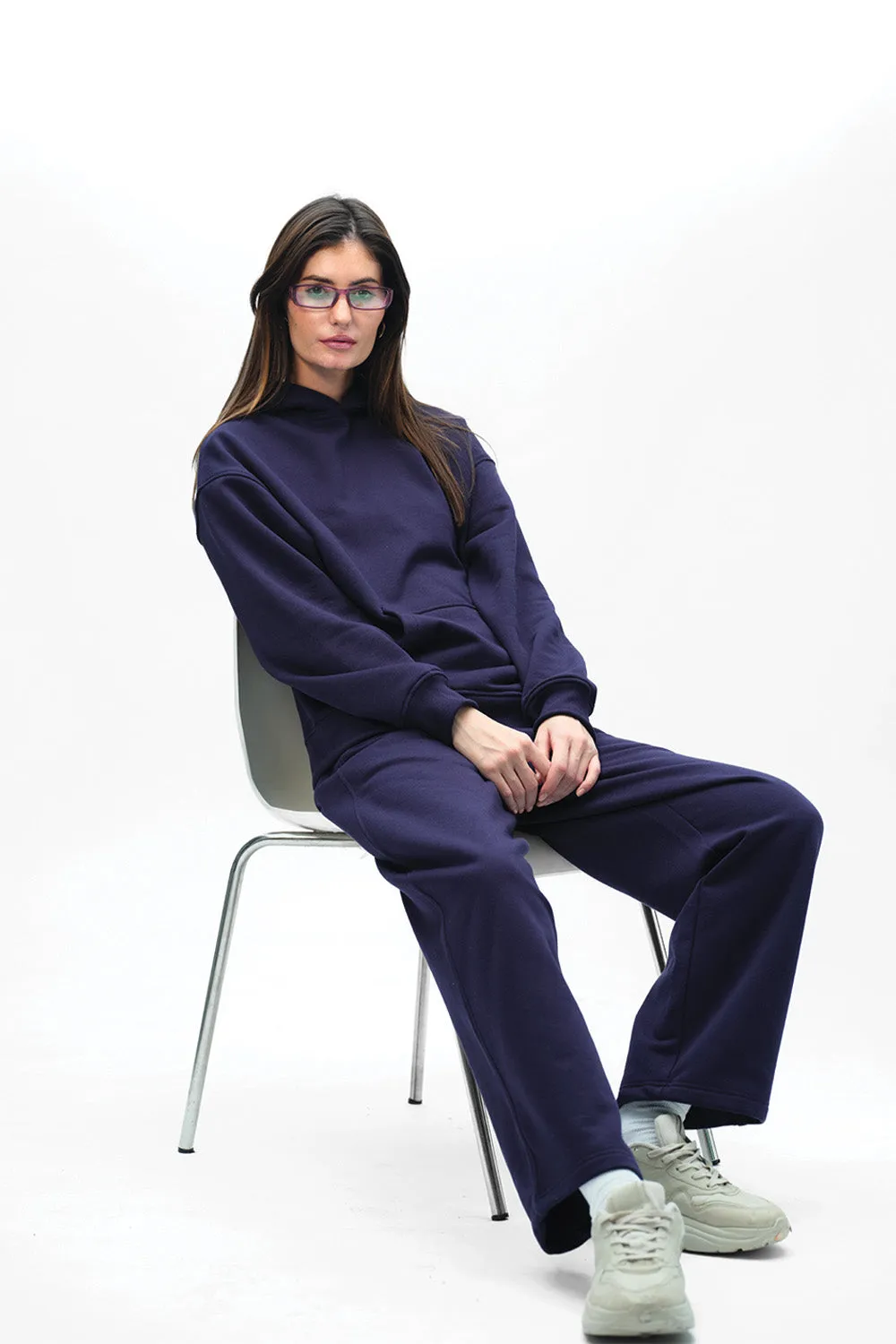 Navy Blue Wear A Hug Oversized Hoodie