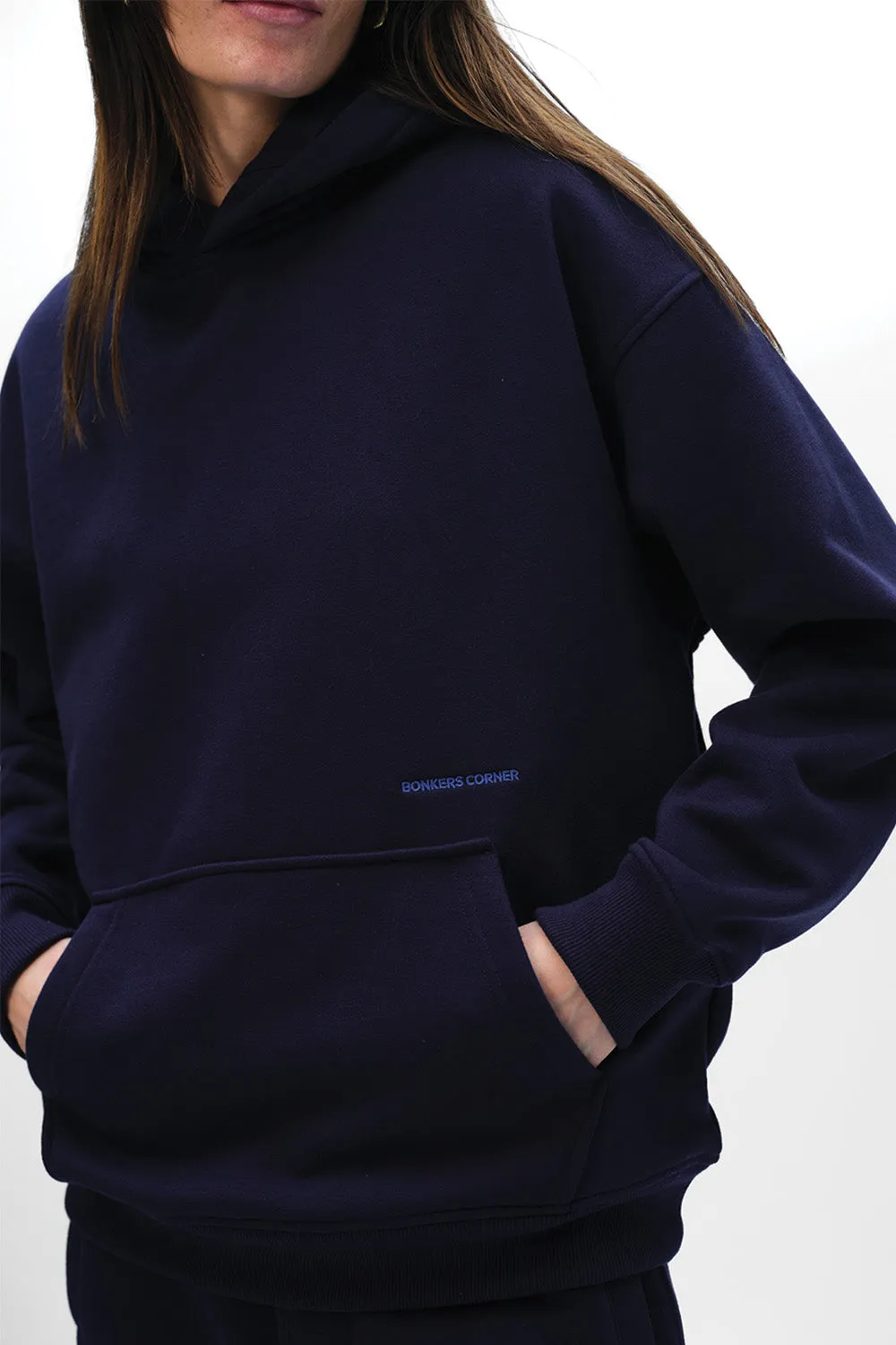 Navy Blue Wear A Hug Oversized Hoodie