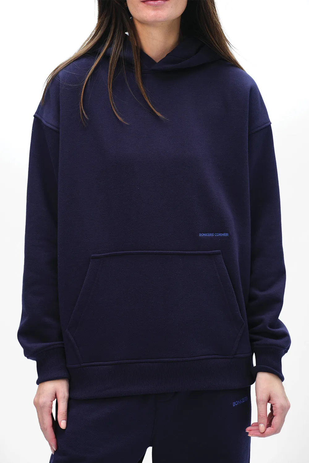 Navy Blue Wear A Hug Oversized Hoodie
