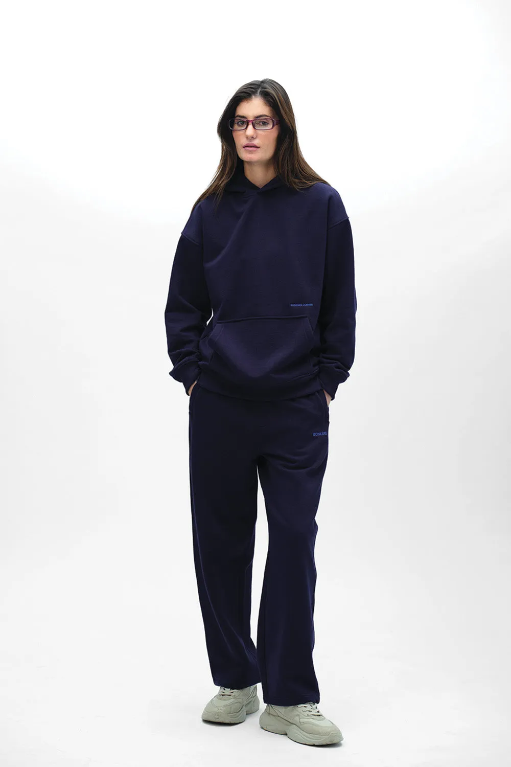 Navy Blue Wear A Hug Oversized Hoodie