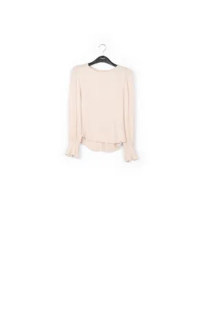 Off-white satin top