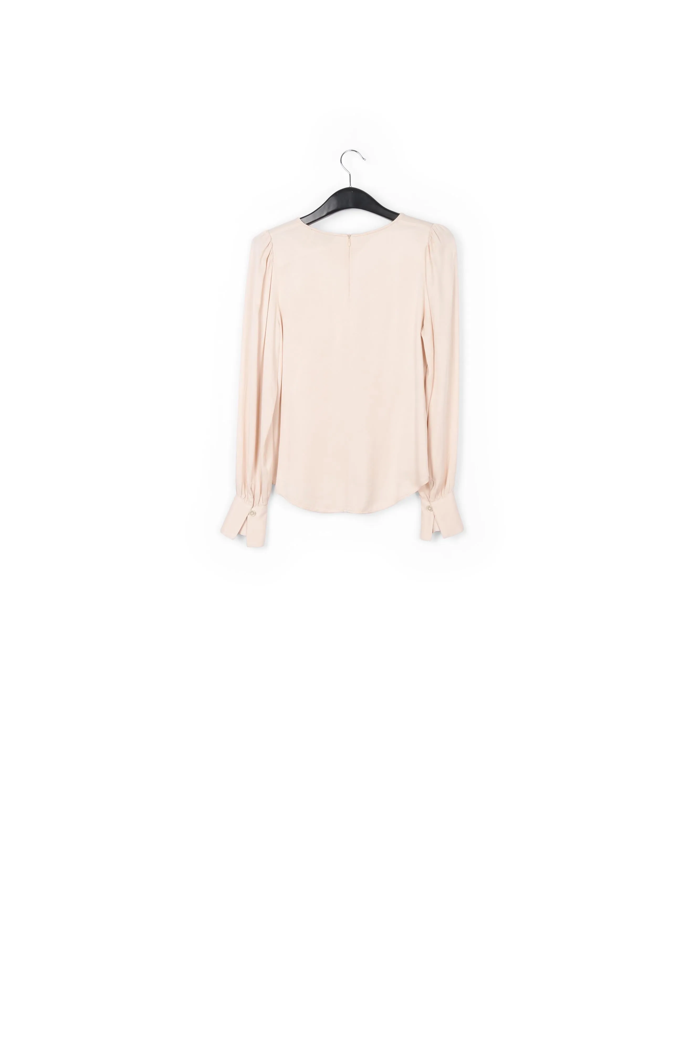 Off-white satin top