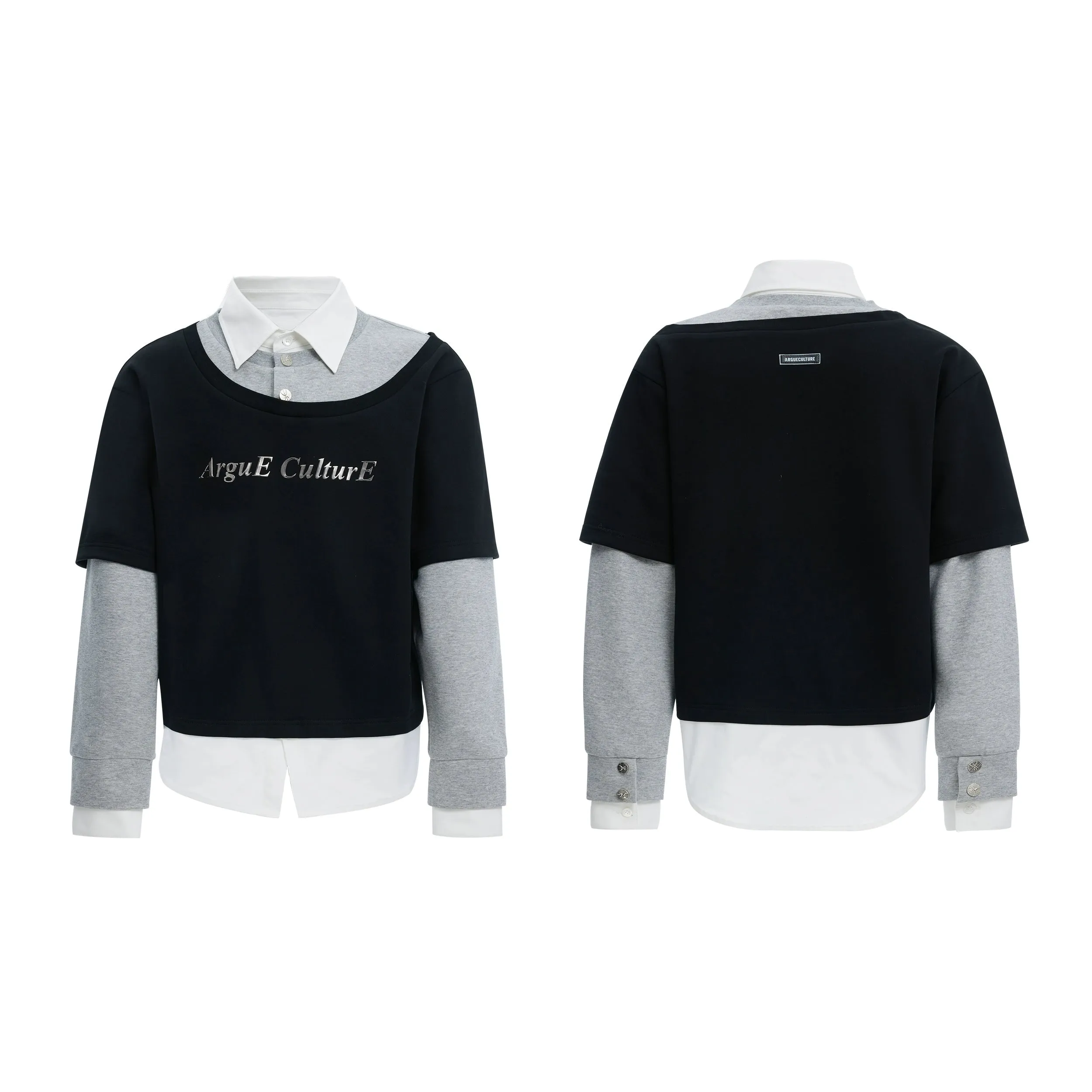 Oversized Contrast Color Sweatshirt