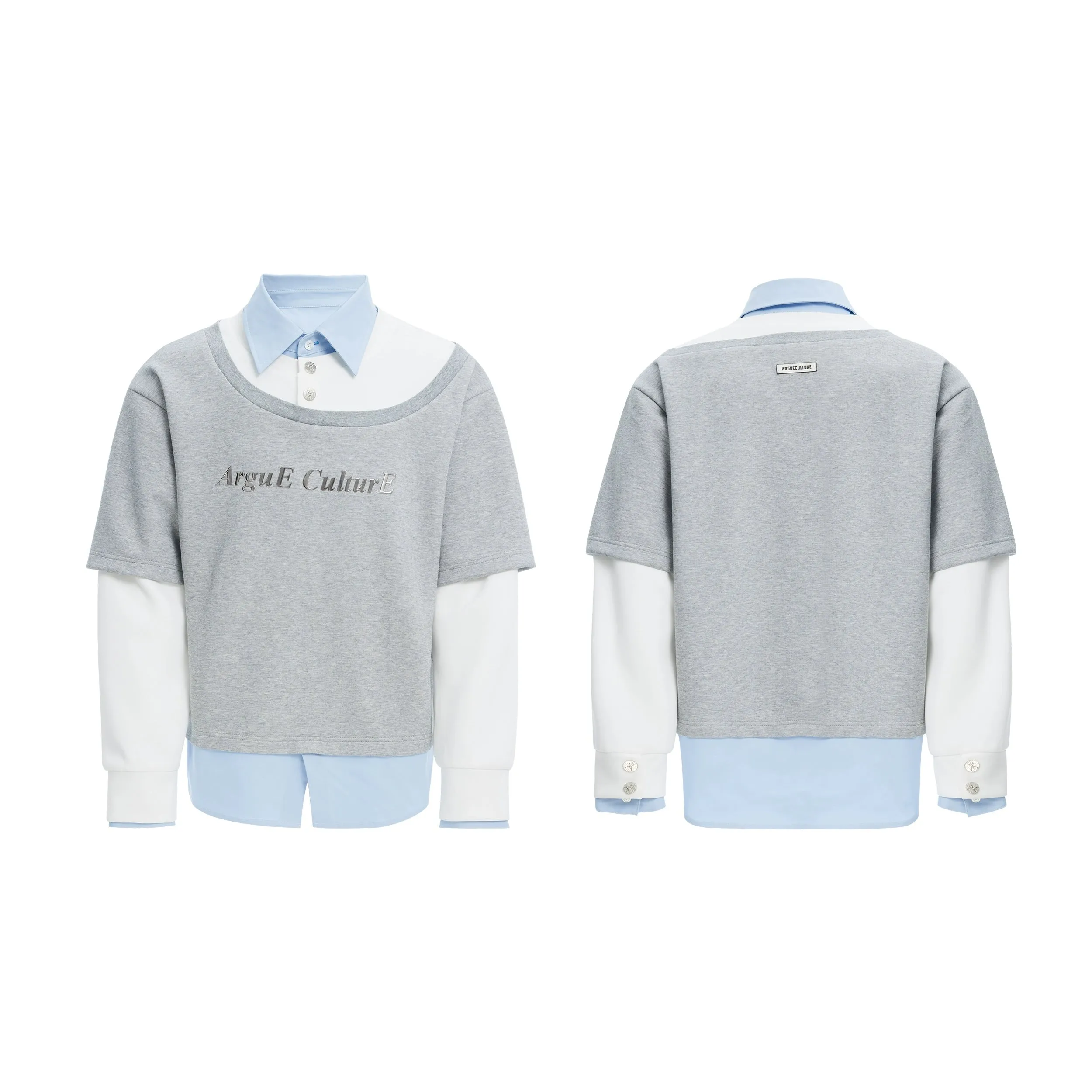 Oversized Contrast Color Sweatshirt