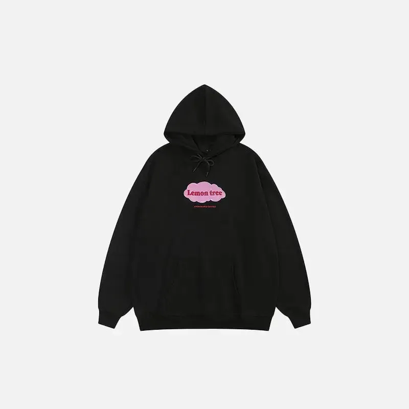 Oversized Lemon Tree Hoodie from Y2K Streetwear for Comfort and Style