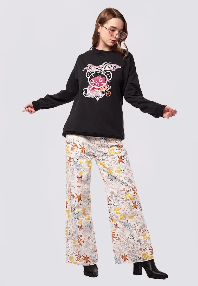 Oversized Long Sleeve Graphic Sweatshirt