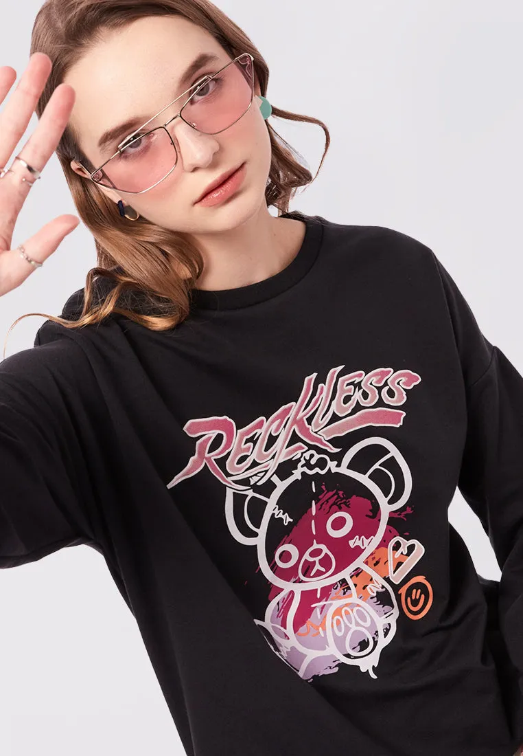 Oversized Long Sleeve Graphic Sweatshirt