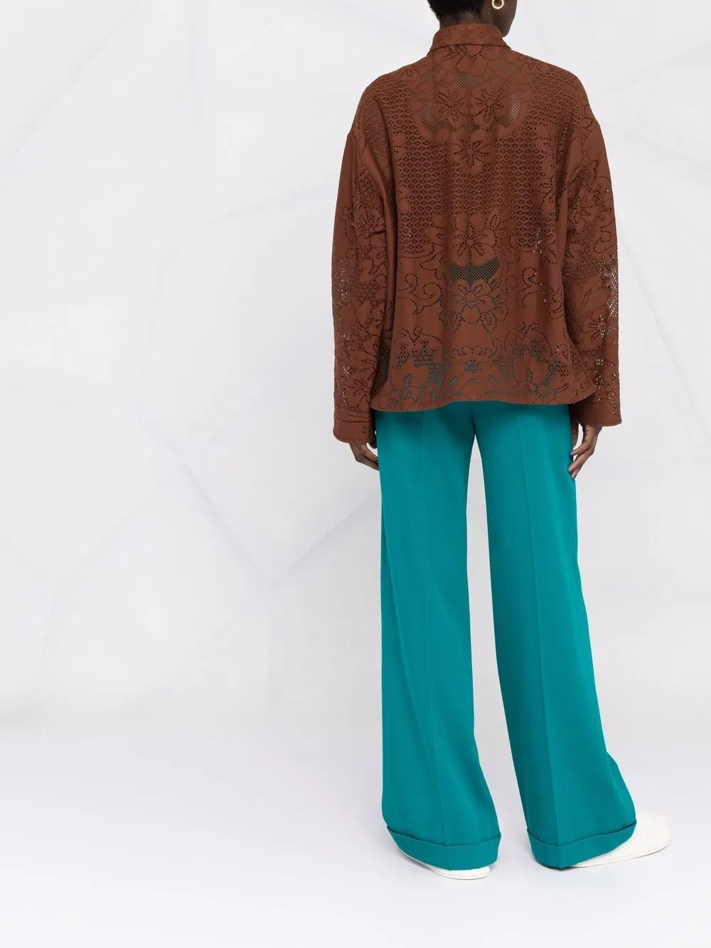 Peonies Blancket shirt