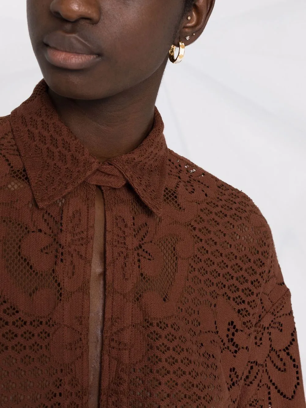 Peonies Blancket shirt