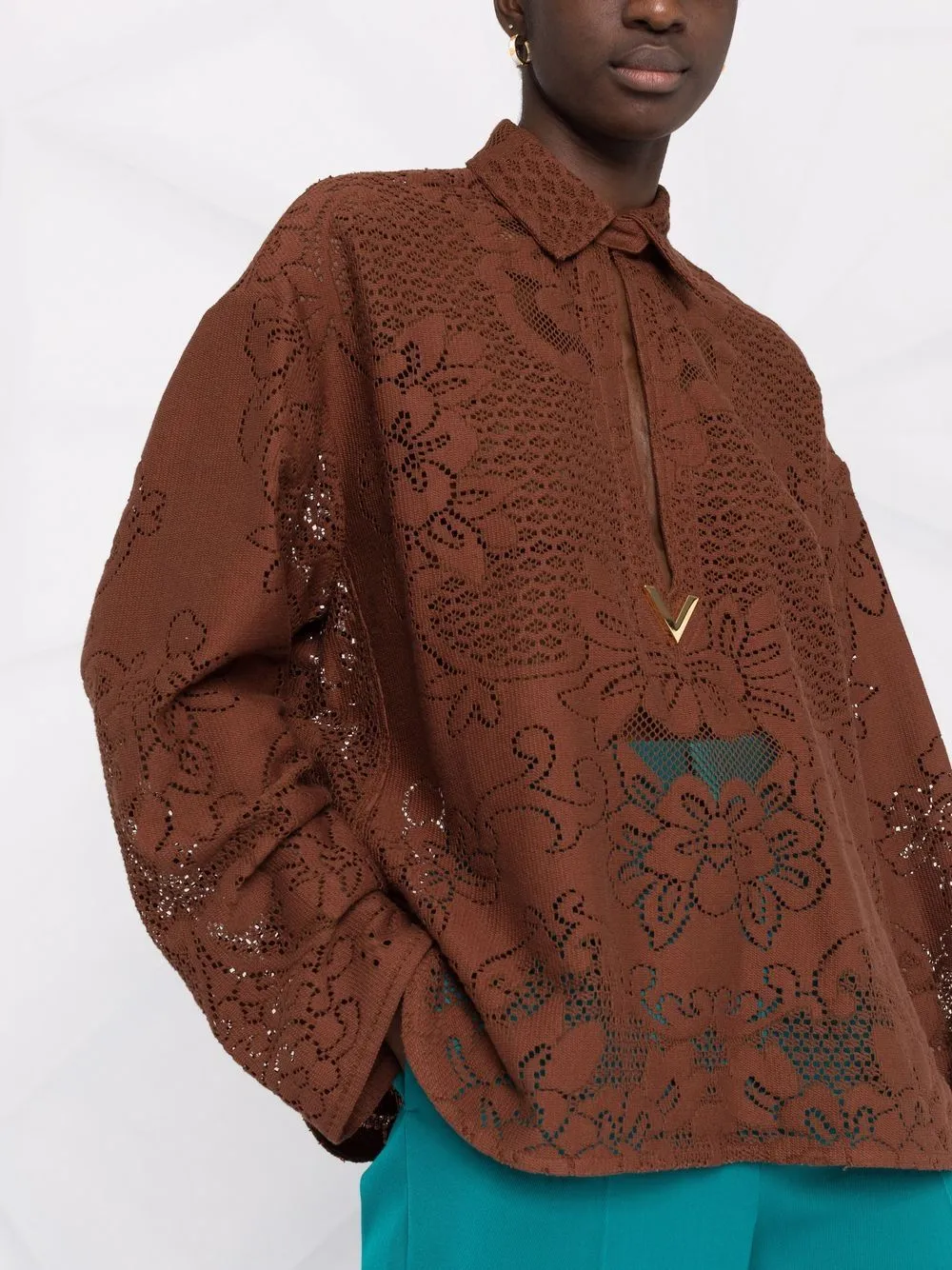 Peonies Blancket shirt