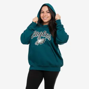 Philadelphia Eagles Womens Solid Oversized Hoodie