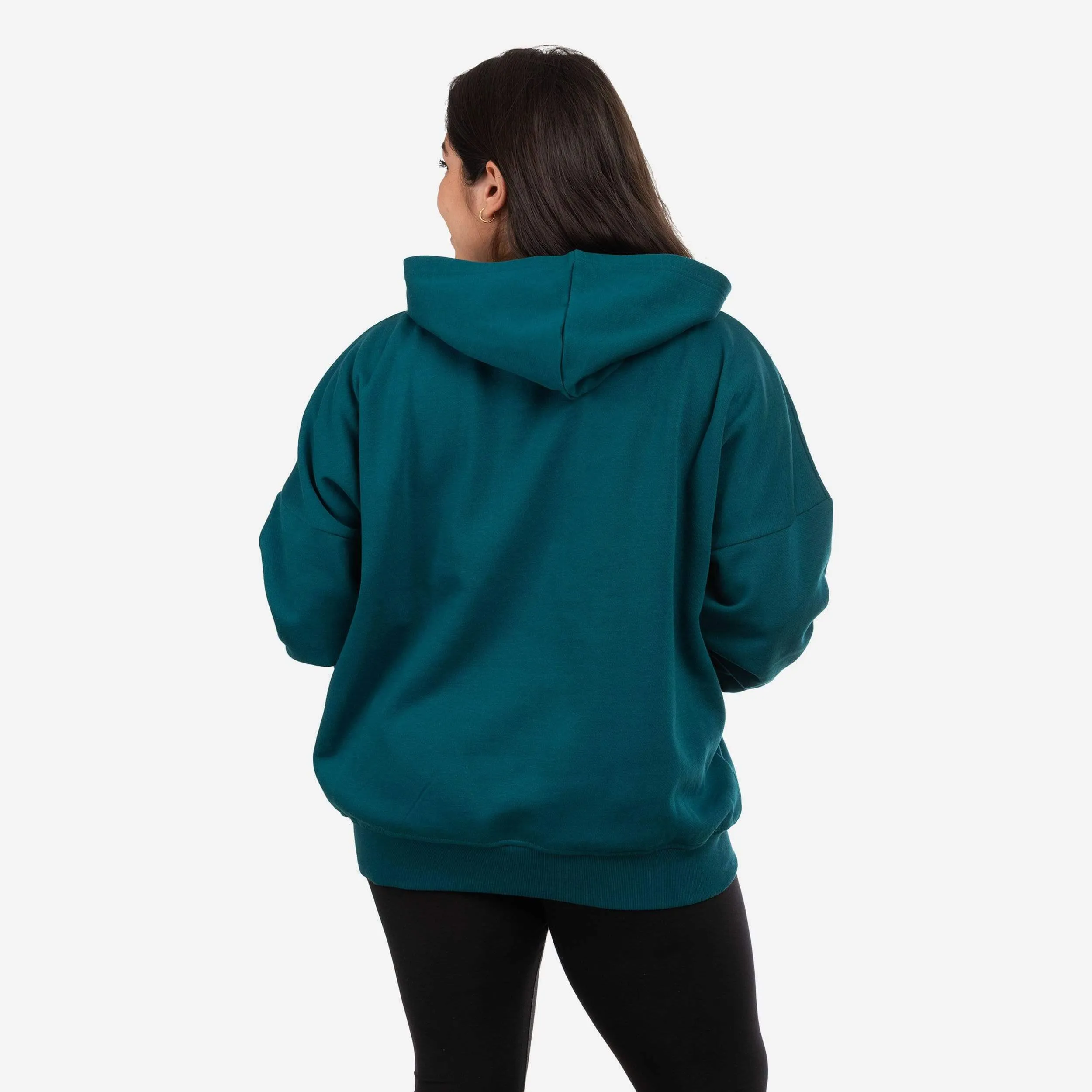 Philadelphia Eagles Womens Solid Oversized Hoodie