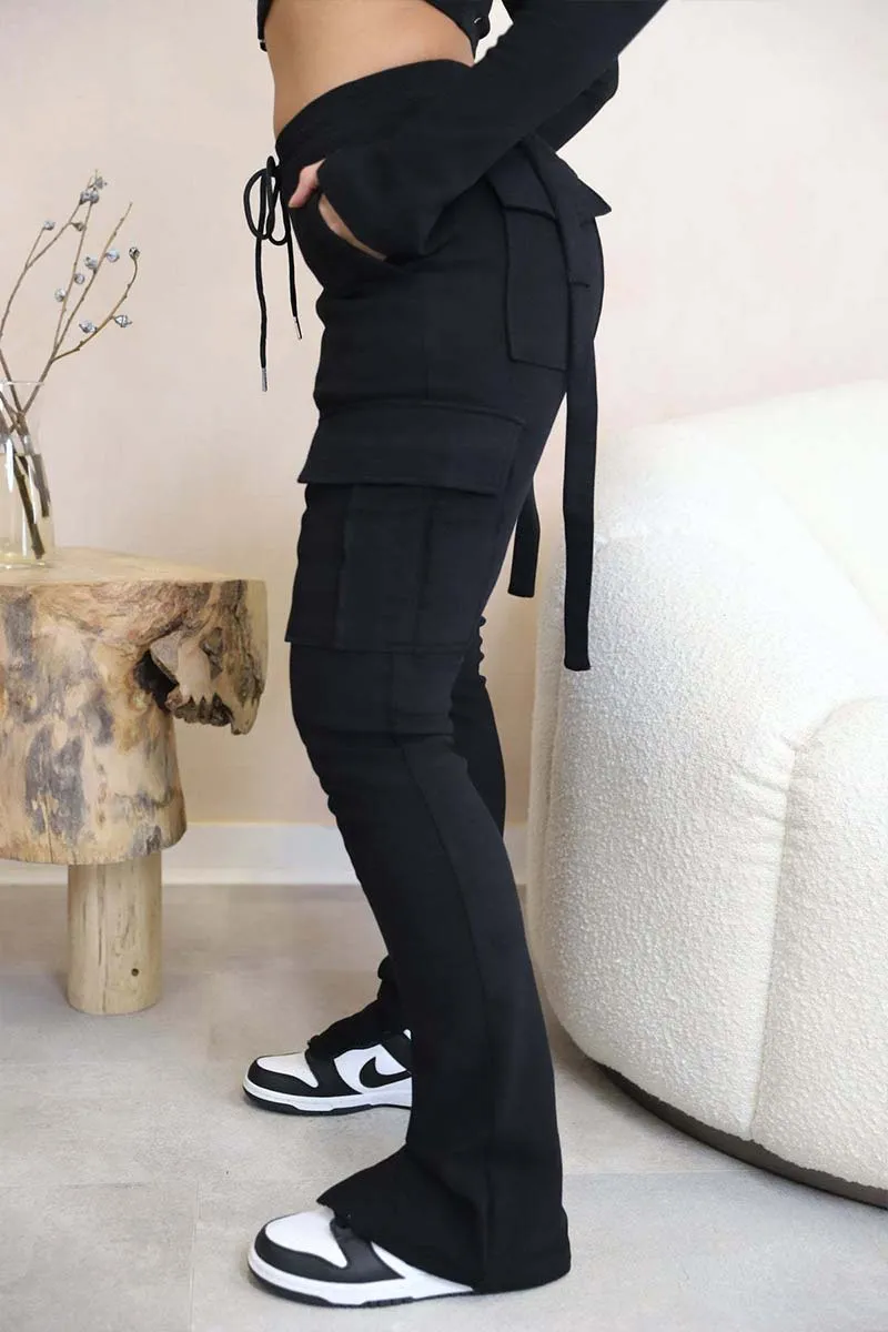 PI743 Drawstring Cargo Pants
