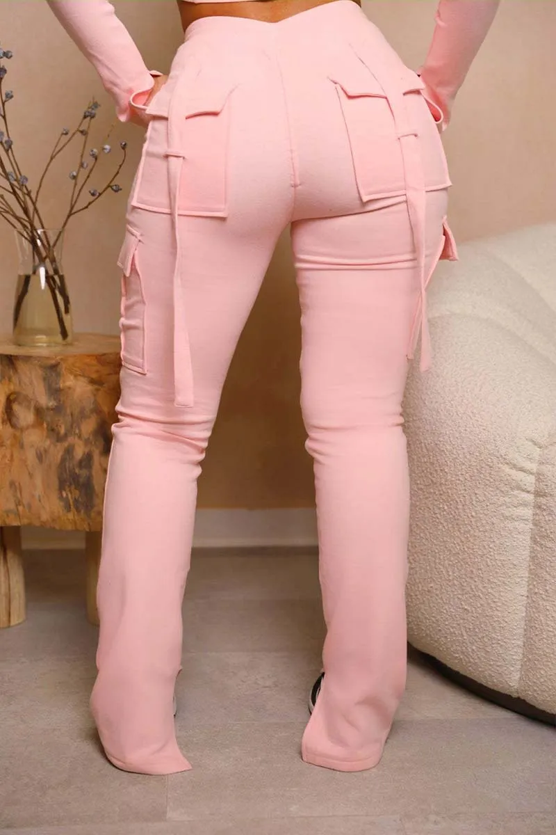 PI743 Drawstring Cargo Pants