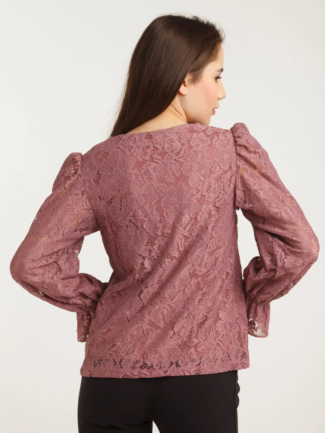 Pink Lace Top