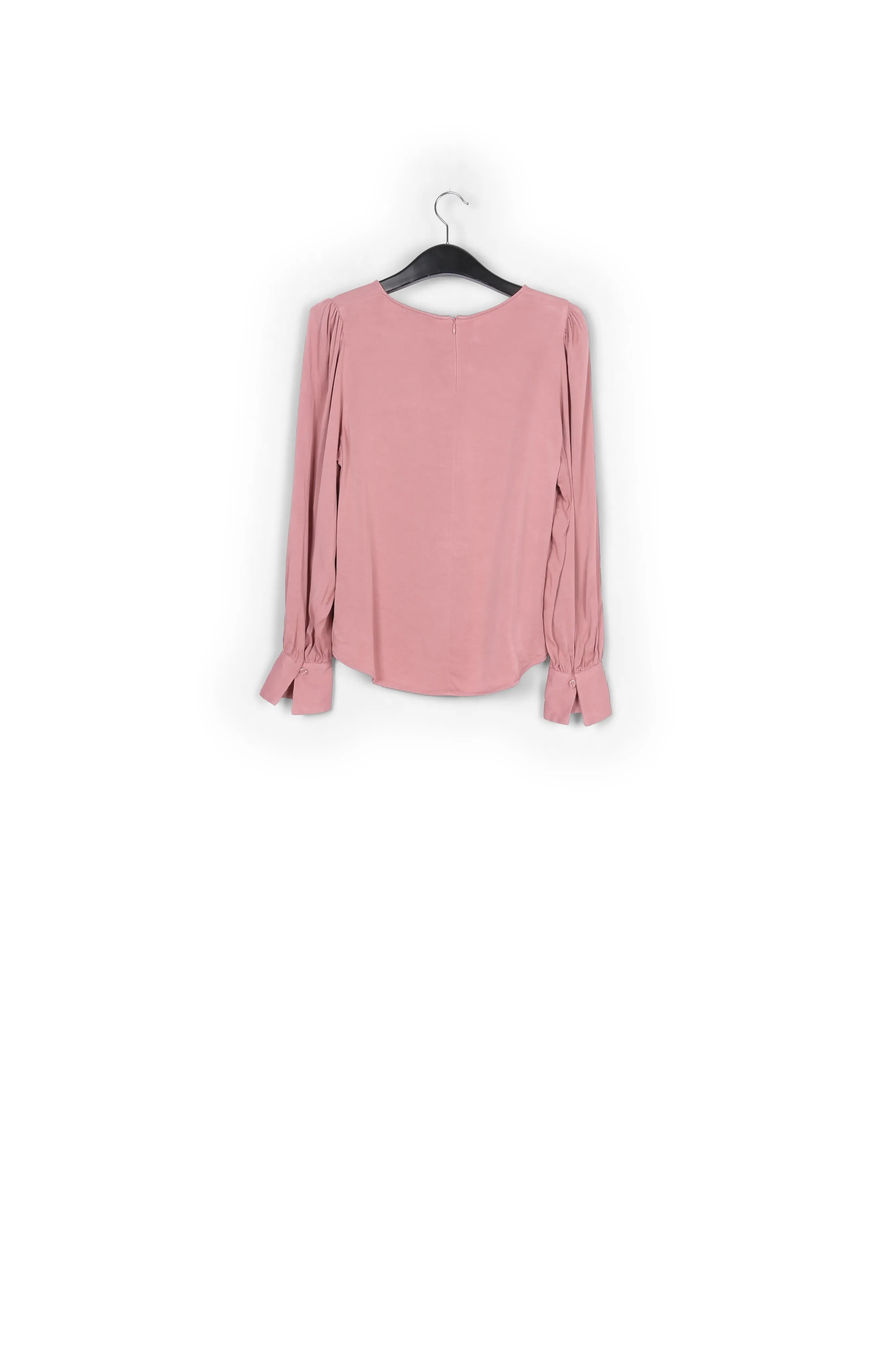Pink satin top