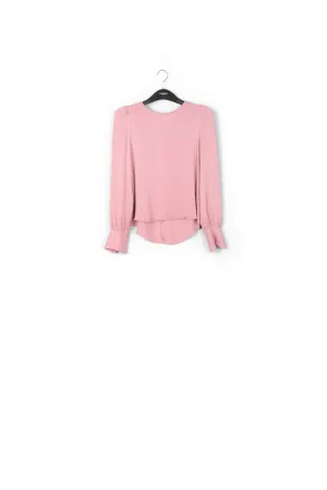 Pink satin top