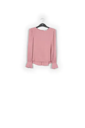 Pink satin top