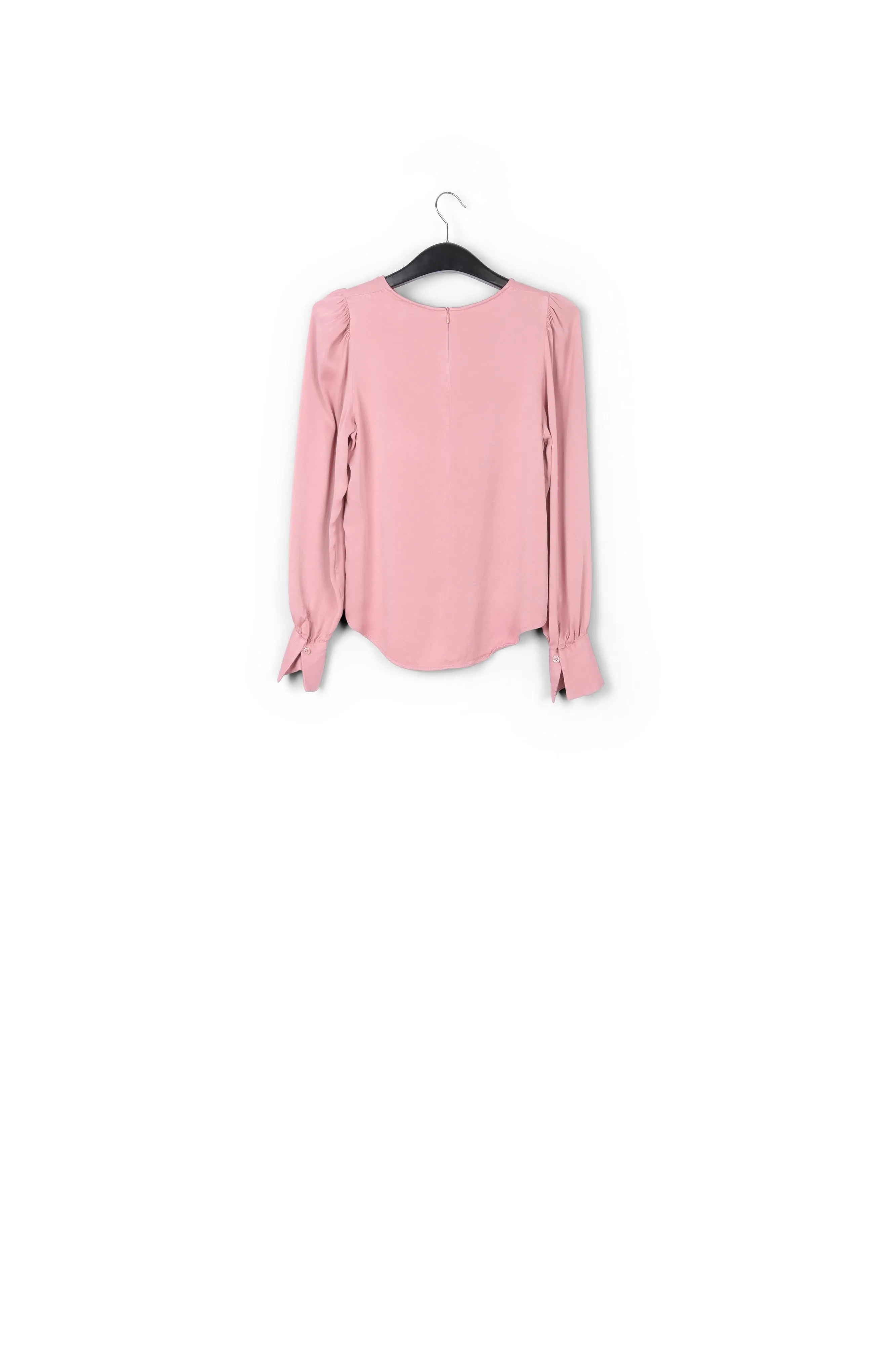 Pink satin top