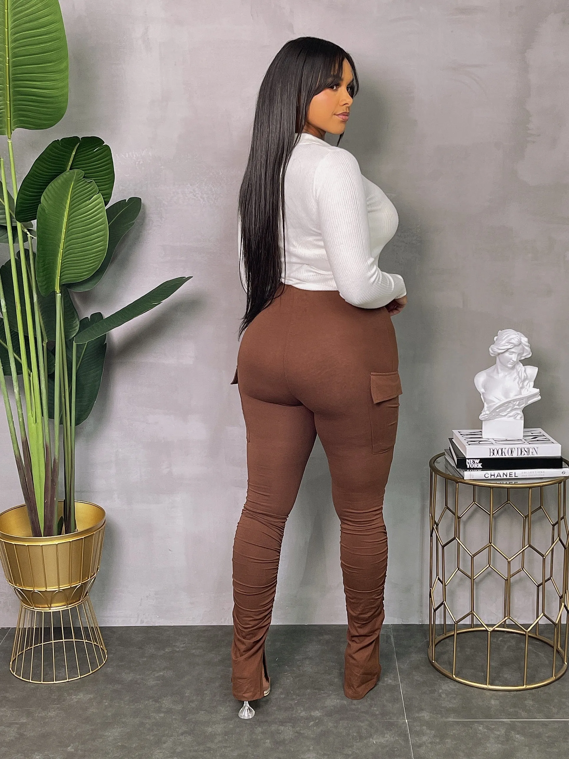 PL4328P-Cargo Stacked Pants