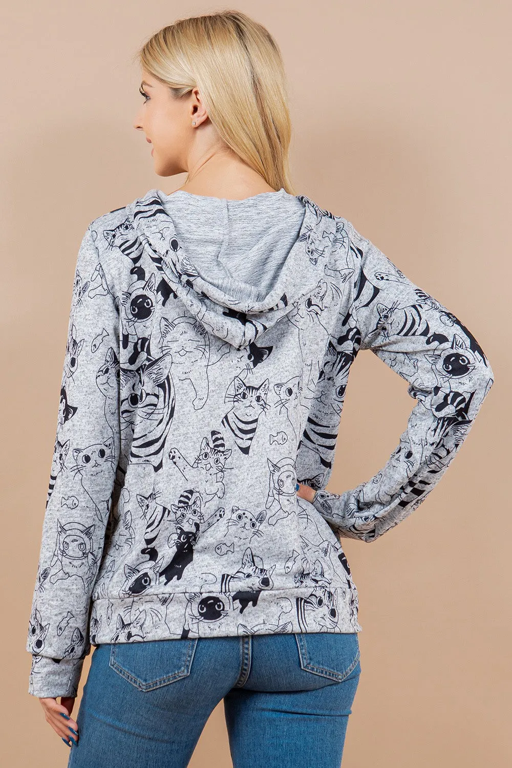 Playful Cat Hoodie