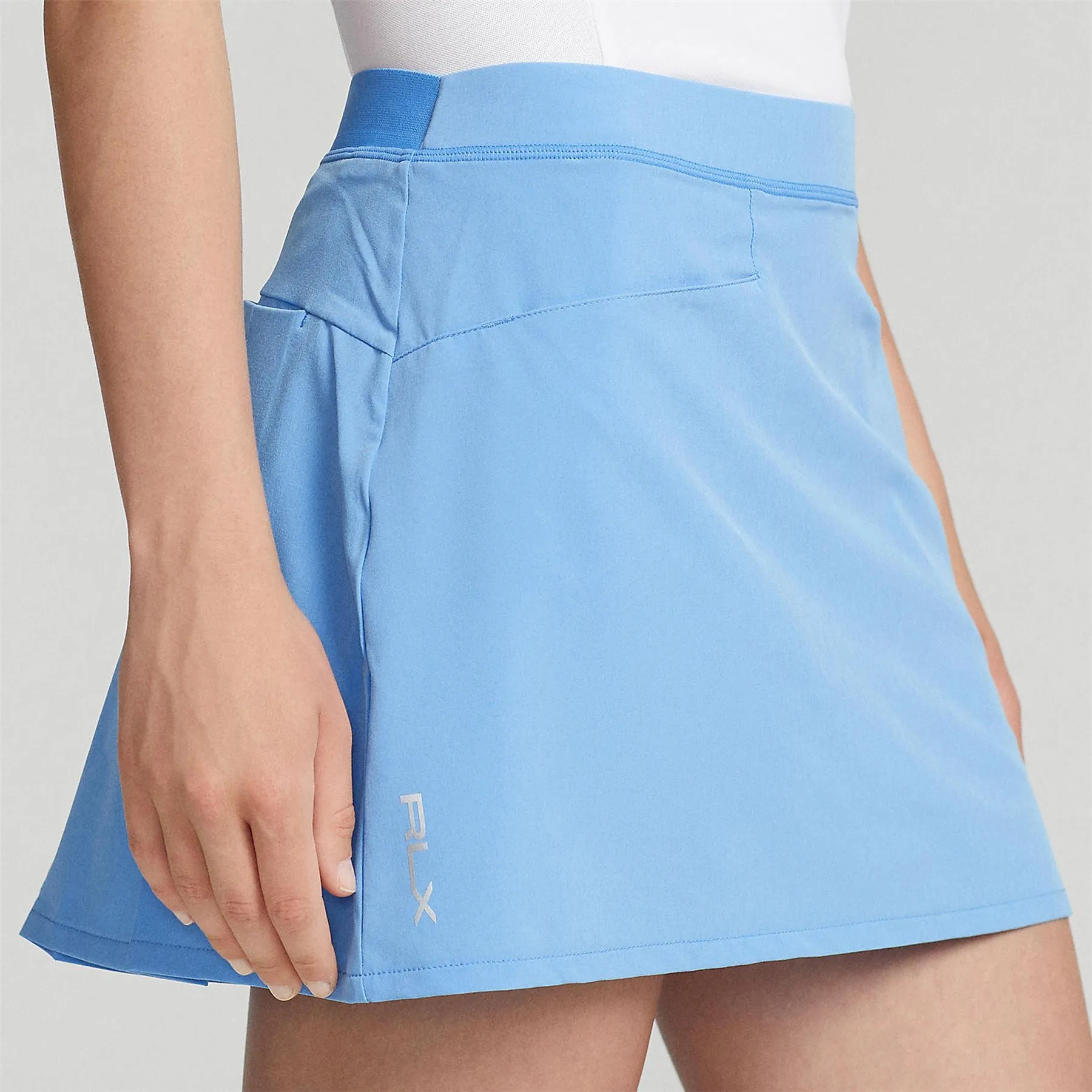 Pleated Four-Way-Stretch Skort Florida Blue