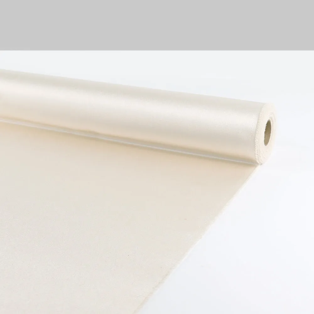 Poly Crepe Back Satin - Soy
