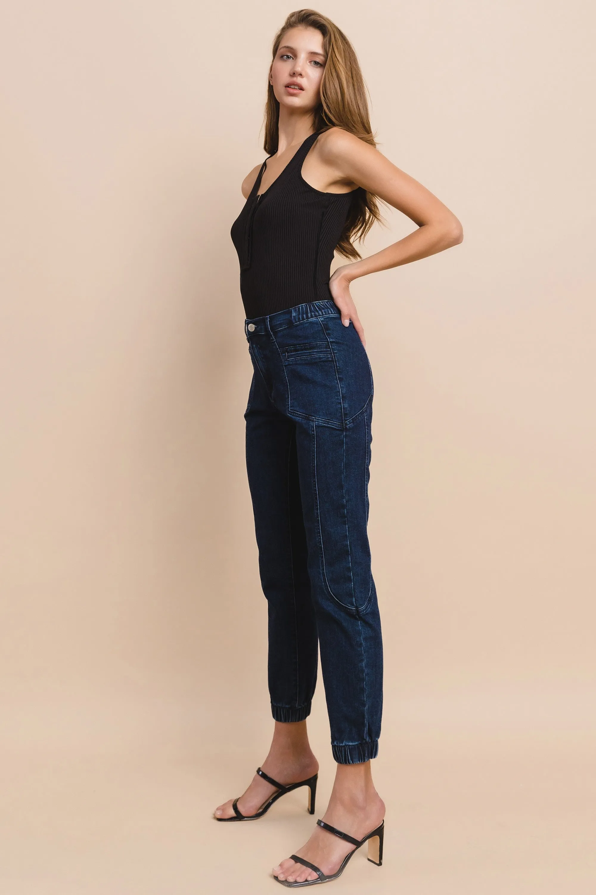 PREMIUM DENIM JOGGER PANTS W2462PIA