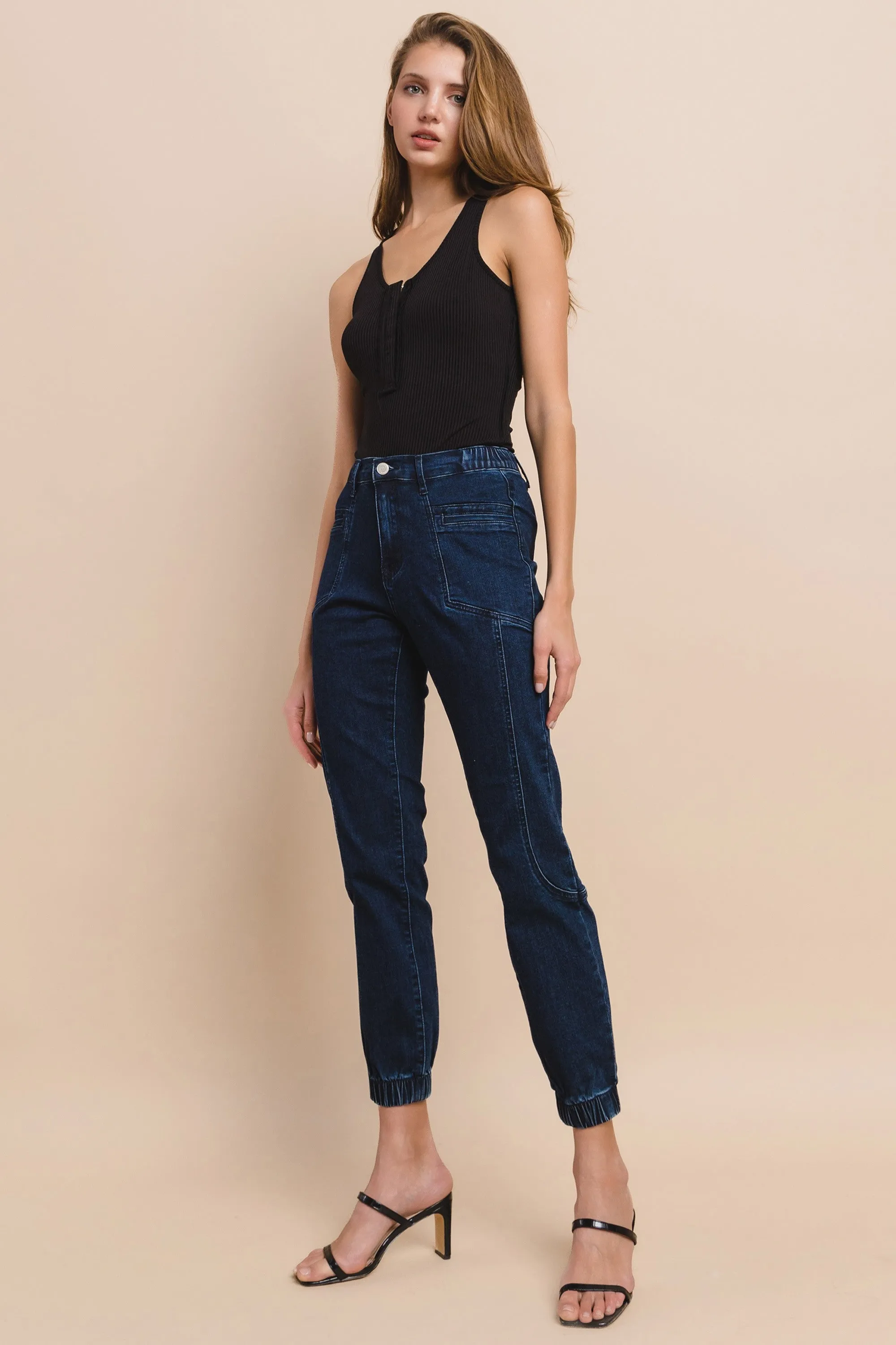 PREMIUM DENIM JOGGER PANTS W2462PIA