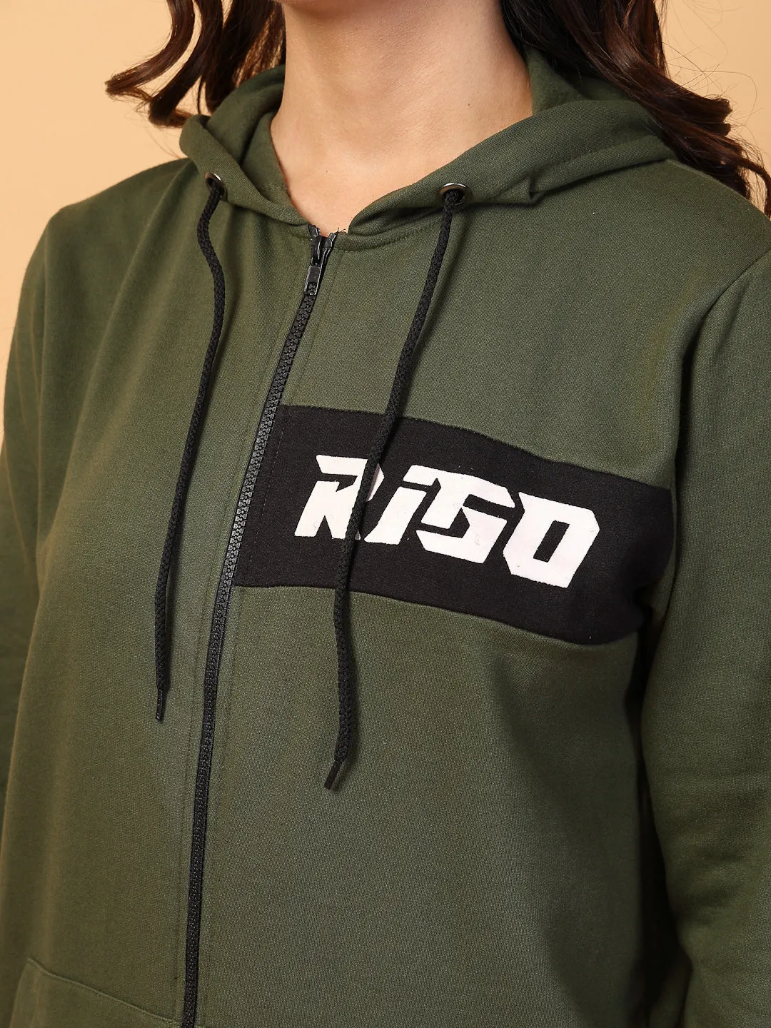 Puff Print Oversized Hoodie