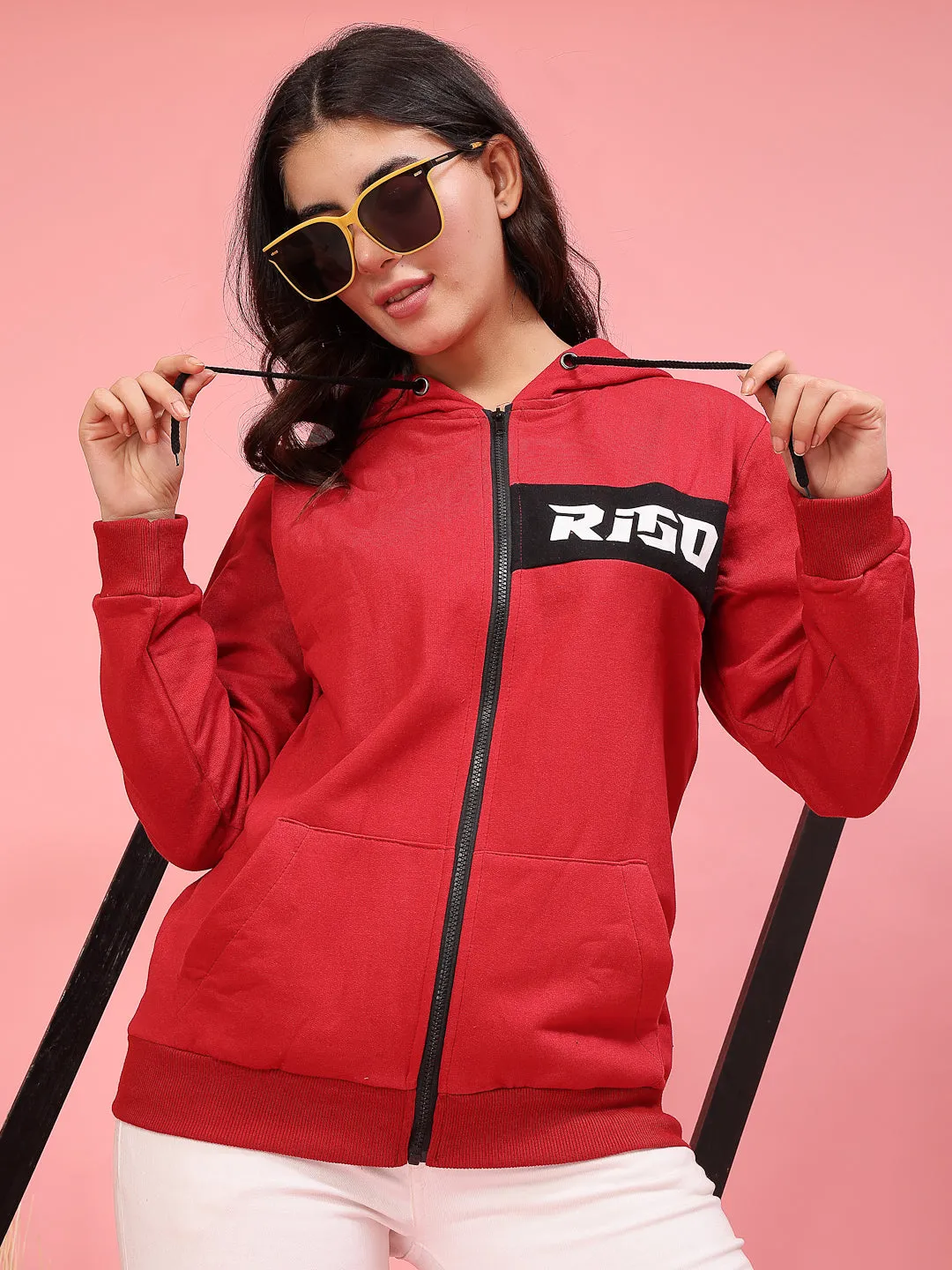 Puff Print Oversized Hoodie
