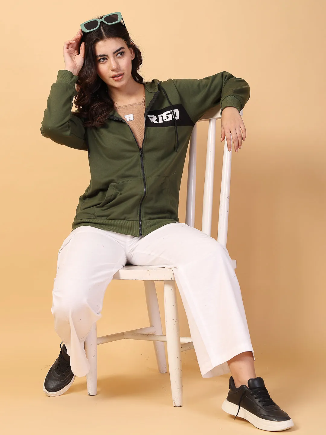 Puff Print Oversized Hoodie