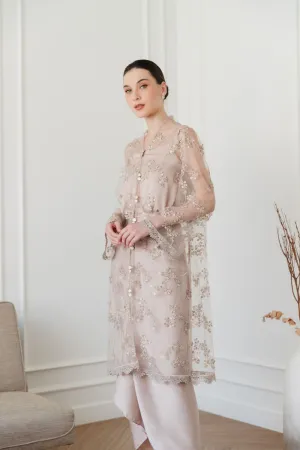 Raina Kebaya Top in Nude Pink