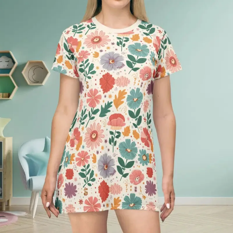Rock Sustainable Fashion All Over Print t Shirt Dress
