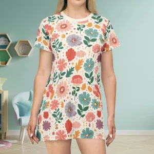 Rock Sustainable Fashion All Over Print t Shirt Dress