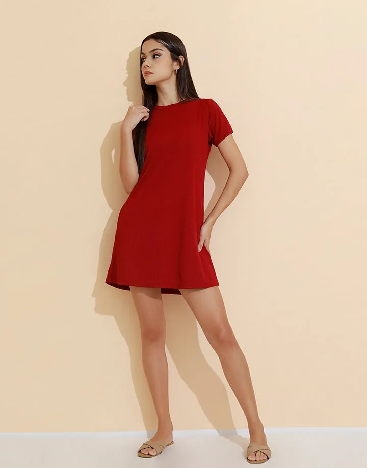 Round Neck T-Shirt Dress