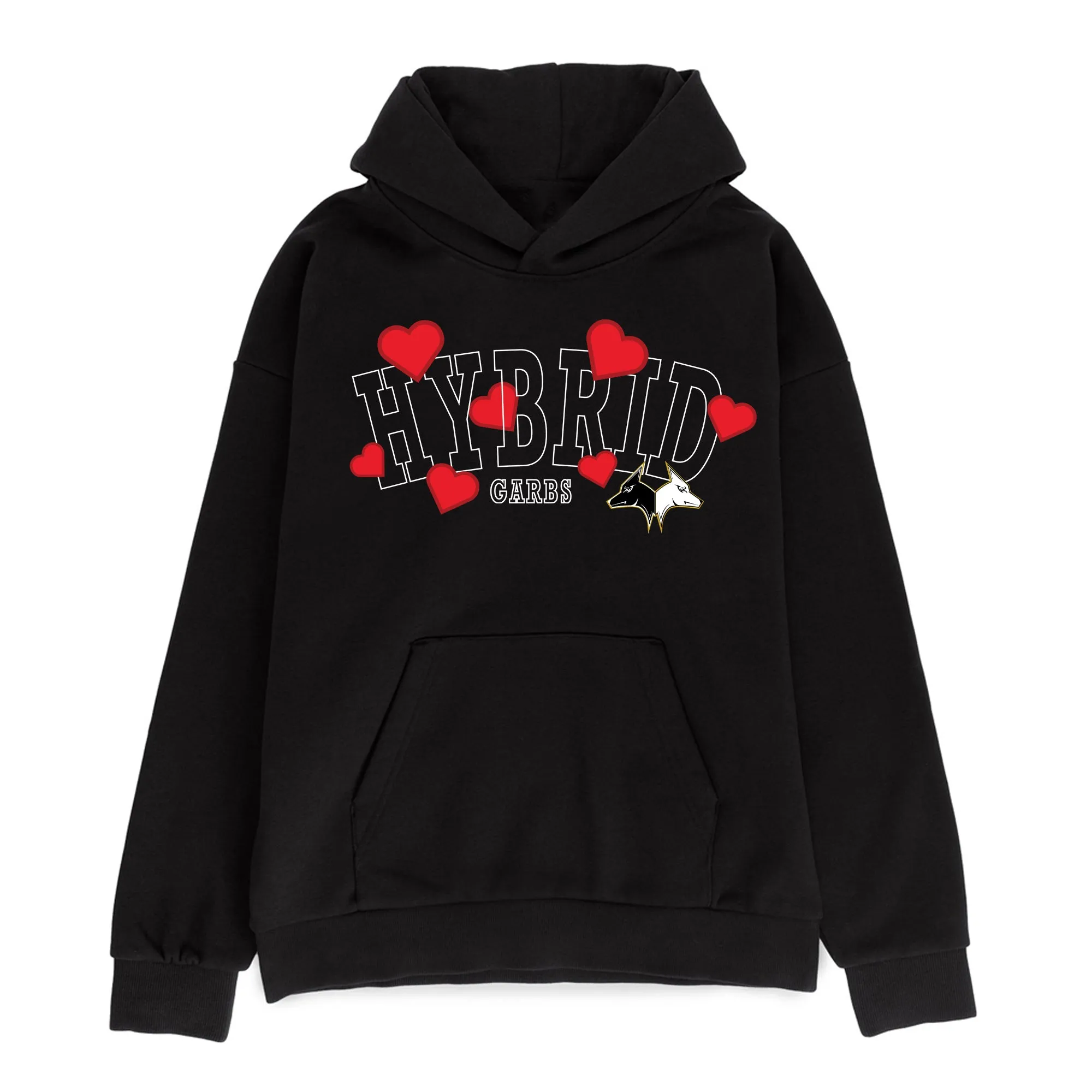 Ruby Romance Varsity Heavyweight Hoodie - Black