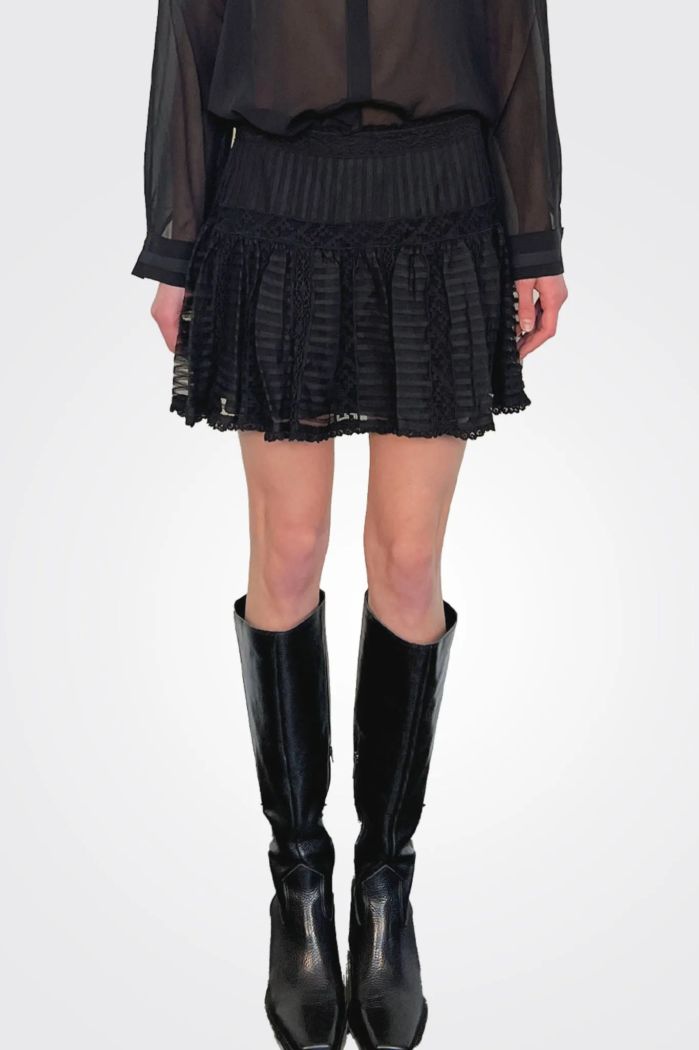 Rubyanne Crochet Lace Mini Skirt