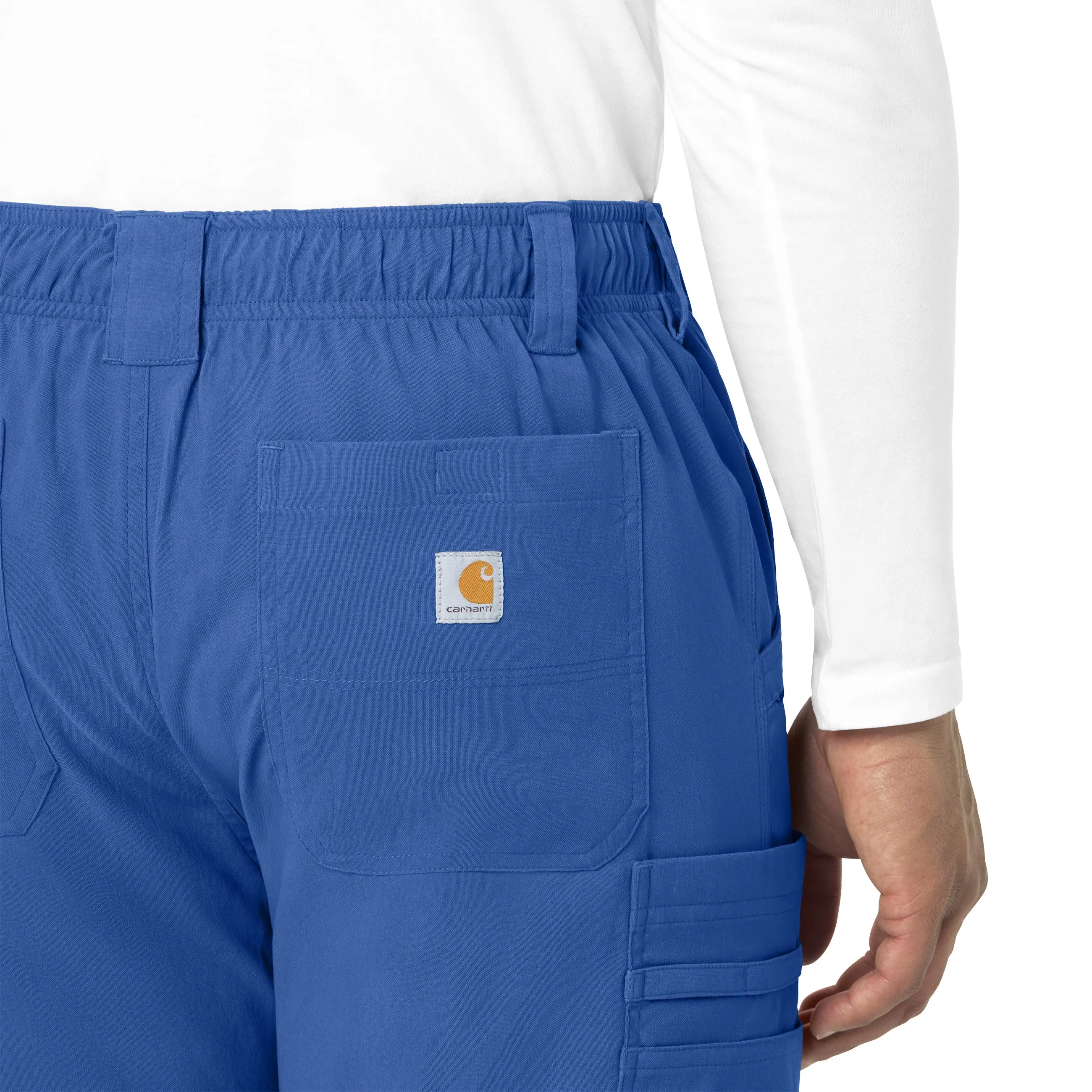Rugged Flex Peak C55037 Men's Straight Leg Cargo Scrub Pants Royal