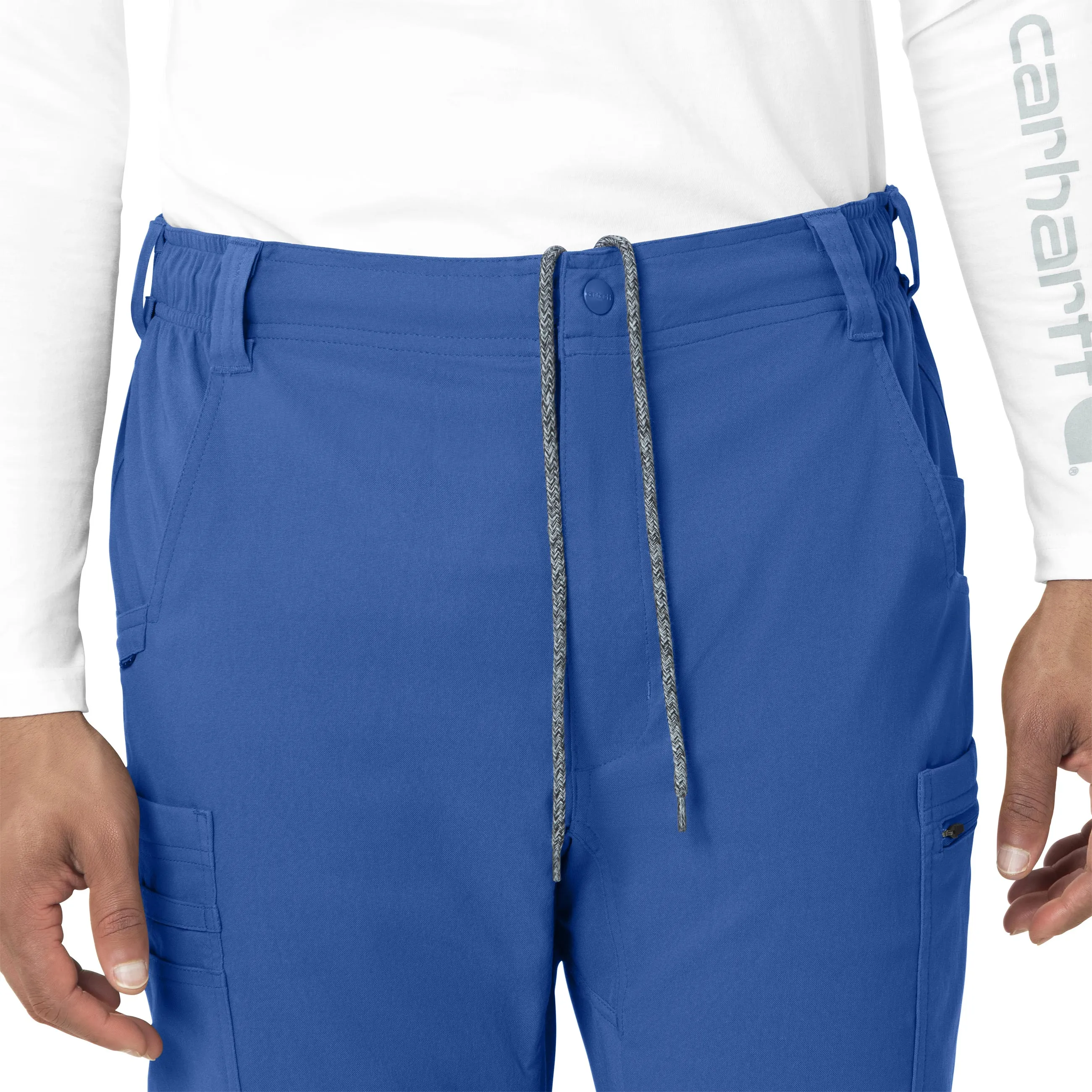 Rugged Flex Peak C55037 Men's Straight Leg Cargo Scrub Pants Royal