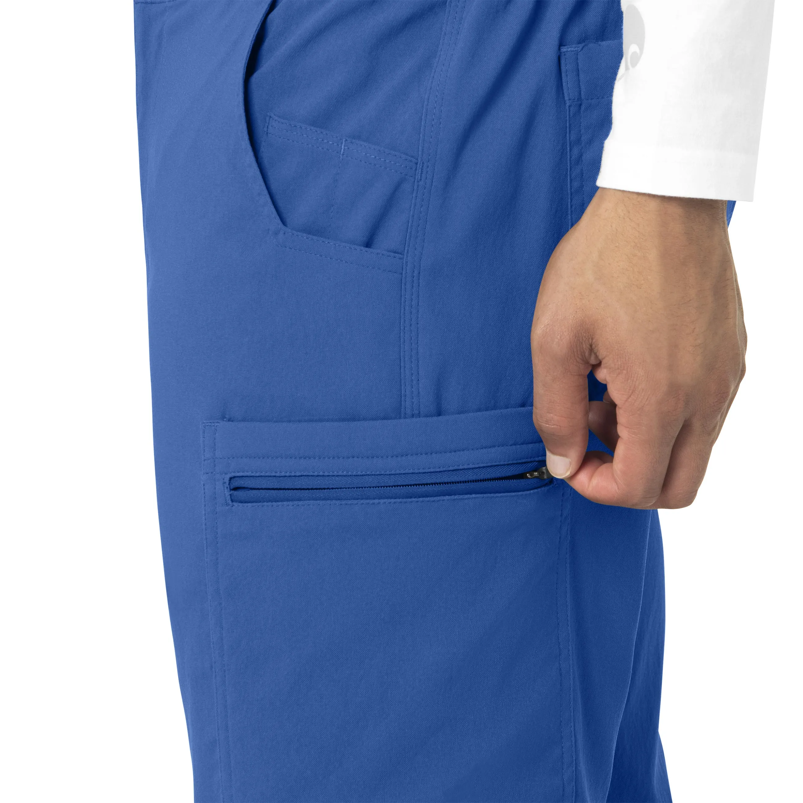 Rugged Flex Peak C55037 Men's Straight Leg Cargo Scrub Pants Royal
