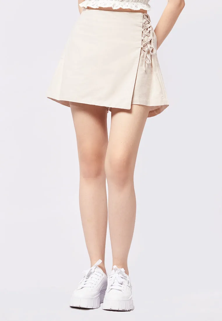 Rustic Skort with Side Ties